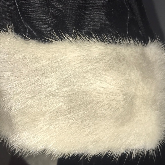 Vintage Gale Mitchell Black Velvet Mink Maxi 😱❤️ - Picture 6 of 8